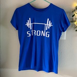 Blue Workout Shirt from Rapid Fitness Development